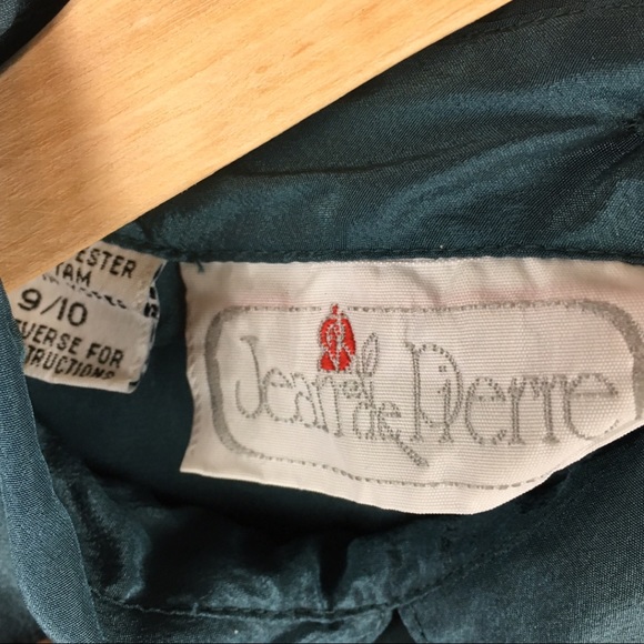 Vintage 90s Silky Career Blouse Peter Pan Collar - Picture 4 of 4